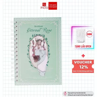 [ONG MẶT BỰ] Sổ Vẽ Không Kị Tẩy - Sổ Phác Thảo Enternal Rose - Sketchbook A5 190gsm Gọn Nhẹ Tặng Kèm Sổ Biểu Cảm