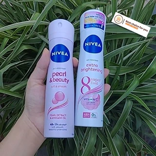 Xịt khử mùi Nivea Trắng Mịn Extra Whitening 150ml