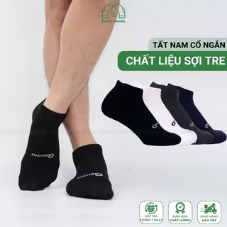 Tất nam cổ ngắn gân chìm trơn Socks House, chất liệu sợi tre cao cấp hút ẩm thoáng khí khử mùi tốt -TRENGAN-1DOI