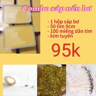 combo sáp bơ làm nến