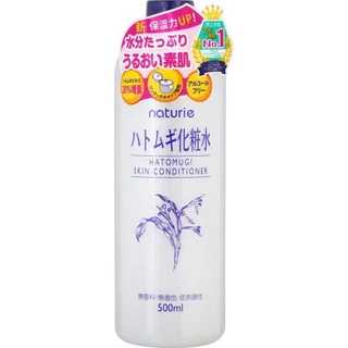 Nước hoa hồng Ý Dĩ Hatomugi Naturie Skin Conditioner Nhật Bản 500ml, Toner Ý Dĩ Hatomugi mẫu mới 2023