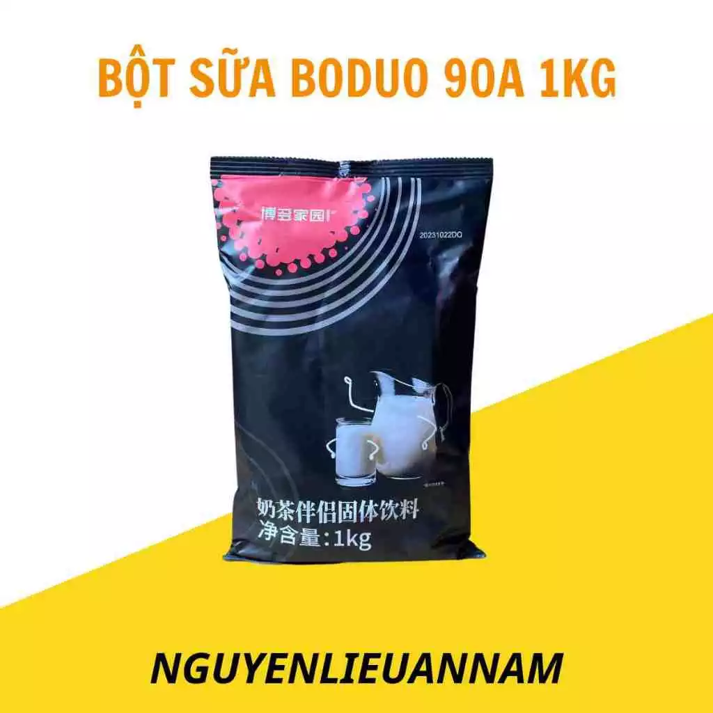 Bột sữa Boduo 90A hàng chính ngạch túi 1kg thơm ngon, chuyên dùng pha chế trà sữa