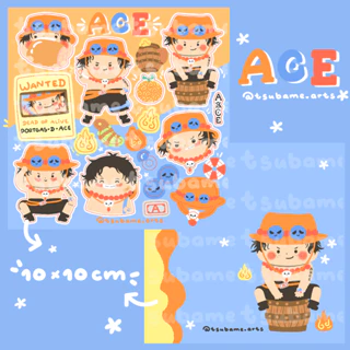 Sticker sheet ACE One Piece | TSUBAME.ARTS