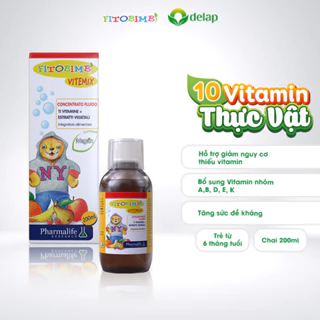 Siro FITOBIMBI VITEMIX Bổ Sung Nguồn Vitamin Từ Thực Vật Cho Bé Chai 200ml