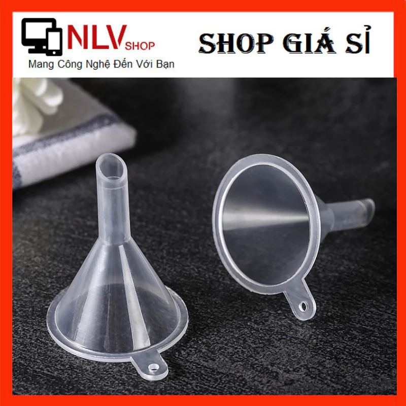 Phễu nhựa trong suốt nhỏ gọn tiện lợi dùng đong chiết dung dịch chất lỏng. mỹ phẩm.nước hoa, phễu chiết tiện lơi