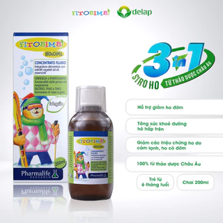 Siro Ho FITOBIMBI BRONCAMIL Hỗ Trợ Giảm Ho Đờm Cho Trẻ Chai 200ml