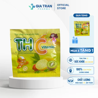 Viên ngậm vitamin C vị cam thơm ngon giúp thơm miệng bổ sung Viatmin C tăng cường sức đề kháng gói 10 viên