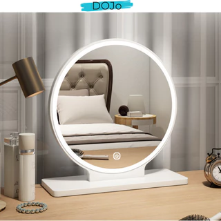 Gương trang điểm để bàn DOJO khung gỗ 2 màu cơ bản thích hợp decor- AP214