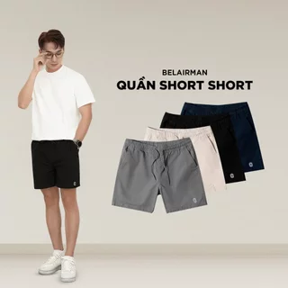 Quần Short nam có dây rút vải Kaki nhung cao cấp, trẻ trung, lịch lãm, chuẩn form BELAIRMAN - QSDR0081