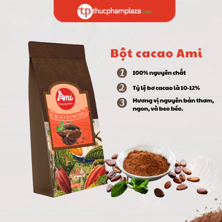 Bột cacao Ami 100% nguyên chất, không đường siêu thơm ngon