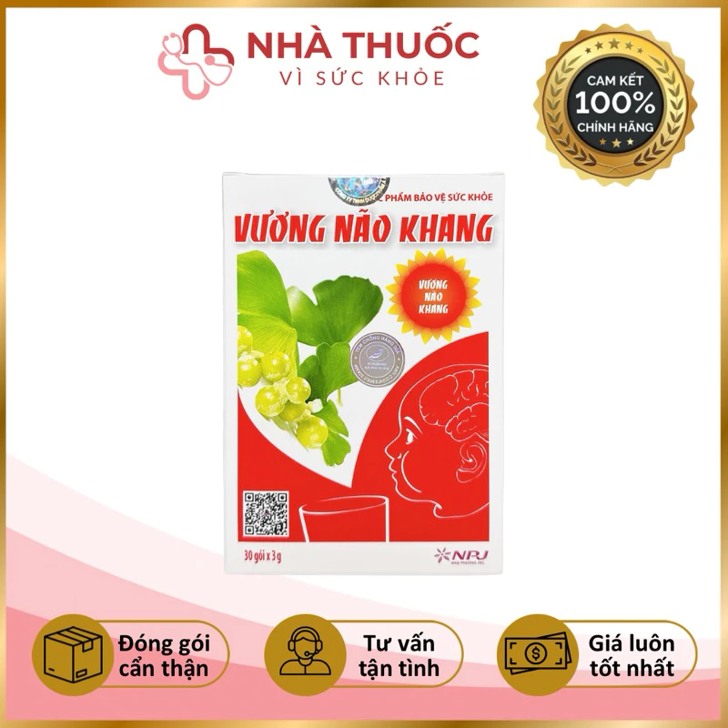 ✅[Chính Hãng] Vương Não Khang tăng cường trí tuệ cho bé (Hộp 30 gói)