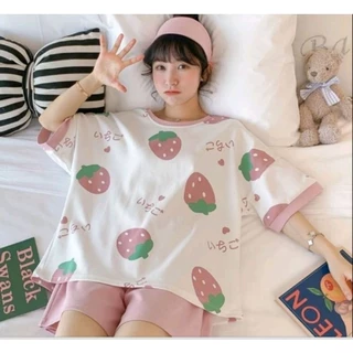 Bộ ngủ cotton dễ thương,xinh xắn💓