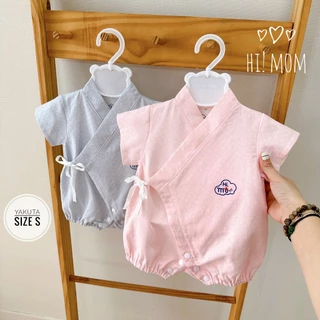 bộ quần áo body suit Himom! vai xô xuất Nhật cho bé 0-3 tháng