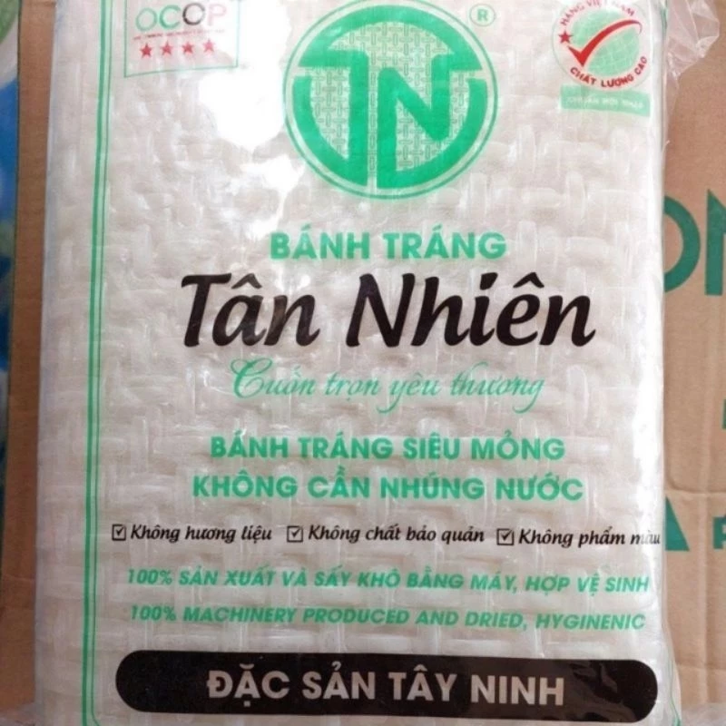 10 GÓI BÁNH TRÁNG TÂN NHIÊN LOẠI 450 GAM.ĐẶC SẢN TÂY NINH.MUA 50 GÓI TẶNG 1 GÓI CÙNG LOẠI