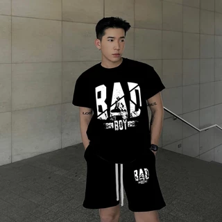 Bộ Hè Nam Nữ , Bộ Thể Thao In Chữ BAD BOY Cực Chất