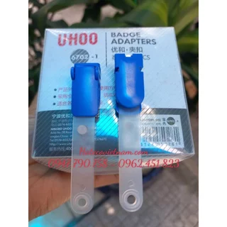 KẸP THẺ UHOO 6702 Móc Kẹp, Đồ Kẹp Chuyên Dụng Cho Bao Đựng Thẻ Tên - Kẹp Thẻ HÀNG DÀY BÓNG ĐẸP