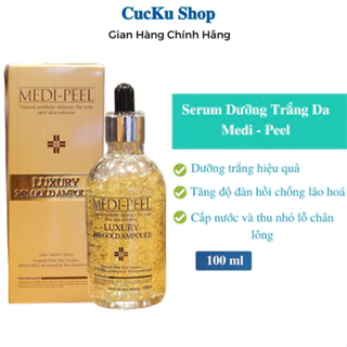 Serum dưỡng trắng da, cấp ẩm chuyên sâu, Serum Medi Peel Luxury 24K Gold Ampoule cuckushop 100 ml