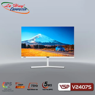 Màn hình máy tính VSP V2407S 24inch FullHD 75Hz 5ms IPS Trắng