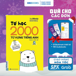 Sách Tự Học 2000 Từ Vựng Tiếng Anh Theo Chủ Đề - Khổ Nhỏ Dành Cho Người Học Căn Bản