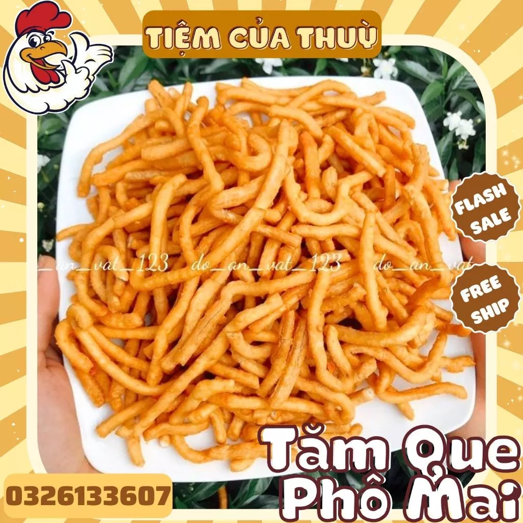 500G Snack Bim Tăm PHÔ MAI, Bim Bim Tăm Thơm Ngon Giòn Tan, Bim Bim Tăm Que, Tiệm ăn vặt Thuỳ Bùi