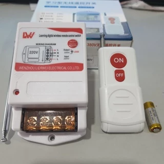 Công tắc điều khiển từ xa bật tắt máy bơm động cơ LW 40A 1000 mét có ăng ten bắt sóng xa khoẻ mạch biến áp siêu bền