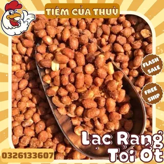 500G Lạc Rang Tỏi Ớt, Đậu Phộng Rang Tỏi Ớt Thơm Ngon Đậm Vị, đồ ăn vặt, Tiệm ăn vặt Thuỳ Bùi