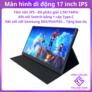 Màn hình di động 17 inch IPS 2.5K 144Hz TypeC Thunderbolt - Tặng bao da