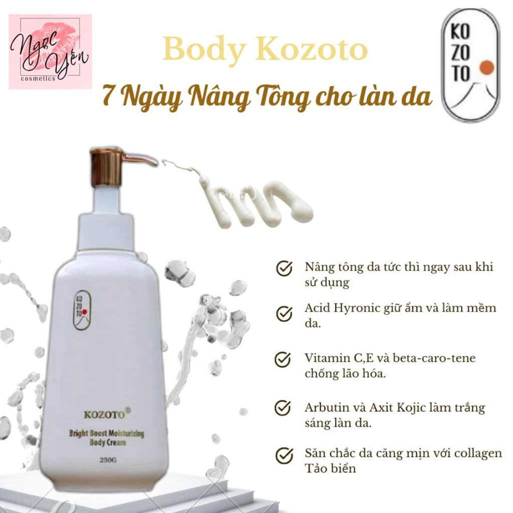 Kem body dưỡng thể KOZOTO