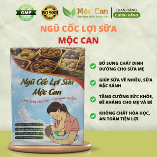 Bột ngũ cốc lợi sữa Mộc Can giúp lợi sữa tốt cho  sữa mẹ, ngũ cốc bầu - Ngũ cốc dinh dưỡng lợi sữa hộp 500g