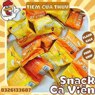 10 Gói Snack Cá Viên Chiên Mini Ba Anh Em Food, Bim Bim Cá Viên Chiên Hadilao, Tiệm ăn vặt Thuỳ Bùi