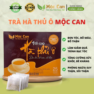 Trà đen tóc Hà Thủ Ô, hết rụng tóc, ngừa bạc tóc, giảm tình trạng suy nhược cơ thể thiếu máu mất ngủ hộp 25 túi lọc