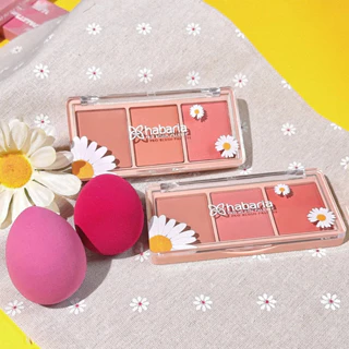 Bảng Phấn Má 3 Ô Habaria Pro 3 Colors Blusher Palette Tone Cam Hồng Siêu Xinh 12gr shopohuigiasi