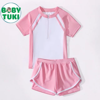 Đồ bơi bé gái áo ngắn tay quần đùi size 13-65kg, sét đồ bơi cho mẹ và bé, bikini bé gái size đại