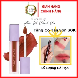 Son Kem Black Rouge A12 Hàn Quốc - Đỏ Nâu Gạch Trầm Airfit Velvet Tint 4.5g