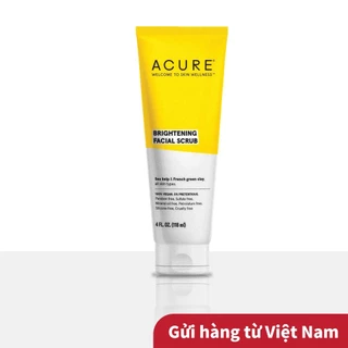 Sữa rửa mặt Acure Brilliantly Brightening Facial Scrub 118ml tẩy tế bào chết làm sáng da💗【Gửi hàng từ Việt Nam】