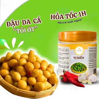 Đậu Phộng Da Cá Tỏi Ớt Vị Biển, Hạt Dinh Dưỡng Loại 1 Tốt Cho Sức Khỏe Hũ Pet 200gr