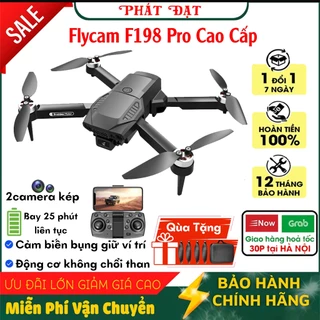 Flycam mini 4k giá rẻ, Drone động cơ không chổi than, Fly Cam F198 Pro tốt hơn Flycam E88