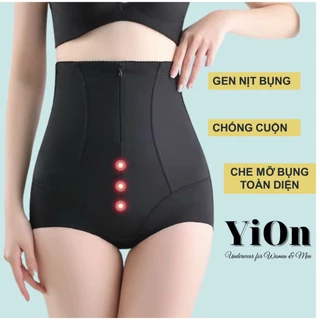 Quần gen nịt bụng cạp cao QG14 khóa kéo chông cuộn định hình eo YiOn Underwear