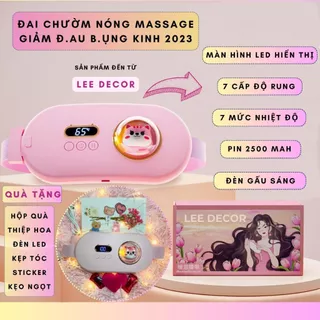 [Quà Tặng Bạn Gái] Máy Massage Giảm Đau Bụng Kinh Cao Cấp, Màn Hình Led, 7 Cấp Độ Rung, 7 Mức Nhiệt Độ, Pin 2500 mAh