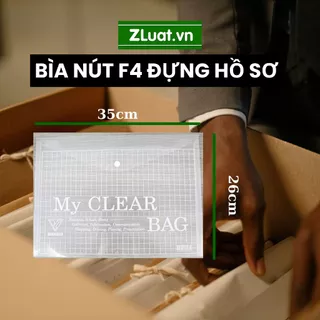 BÌA NÚT F4 ĐỰNG HỒ SƠ, TÀI LIỆU (to hơn bìa A4)