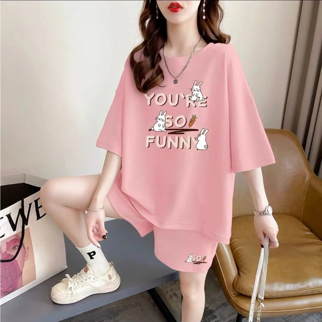 Bộ thun cotton ngắn tay in hình YOU Are SO FUN cực chất cho bé gái từ 9-44Kg. Bộ gồm 4 màu thoải mái lựa chọn.