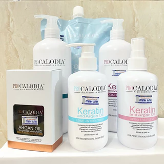 Xịt dưỡng tóc Pro Calodia Keratin 250ml chăm sóc tóc khô xơ