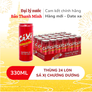 [HOẢ TỐC] Sá xị Chương Dương lon 330ml (Thùng 24 lon) (Date xa)