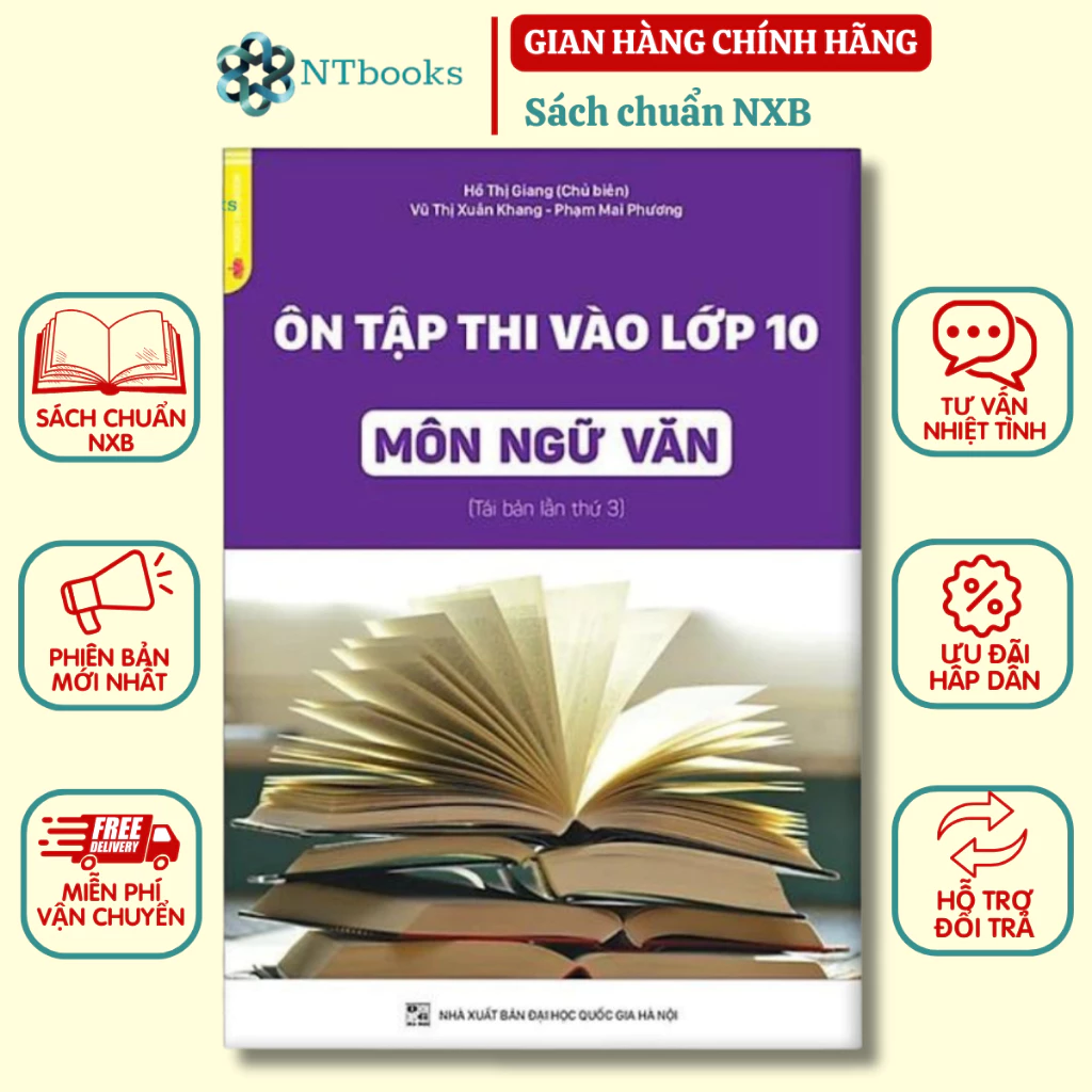 Sách Ôn tập thi vào lớp 10 môn Ngữ Văn