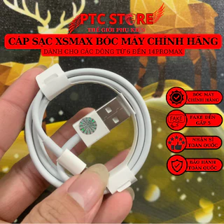 Cáp sạc XSMAX bóc máy chính hãng dành cho từ 6/7/8..12/13/14promax bảo hành 12 tháng