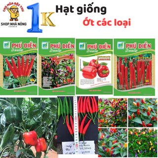 Hạt giống 1k, Hạt giống ớt các loại, hạt giống giá rẻ, shop Nhà Nông