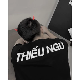 Áo Thun Local Brand Unisex Heaven Studio "Thiếu ngủ", Áo Phông Unisex form rộng 100% Cotton