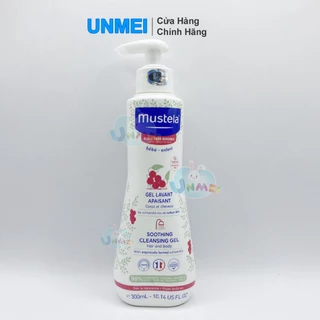 Sữa Tắm Gội Cho Trẻ Sơ Sinh & Em Bé Da Nhạy Cảm Mustela 300ml (Soothing Cleansing Gel)