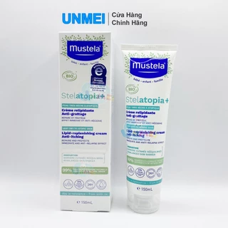 (Mới) Kem Dưỡng Da Mặt Và Toàn Thân Da Chàm Cho Trẻ Sơ Sinh, Trẻ Em và Cả Gia Đình Stelatopia Cream Mustela 150ml