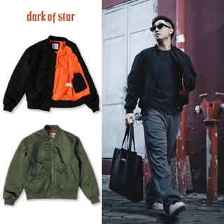 Áo jacket bomber pilot nam nữ 3 lớp dáng rộng streetwear, áo khoác vải chống nước DarkOfStar DJK09